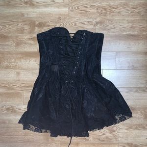 ✨SALE✨ Black lace corset dress